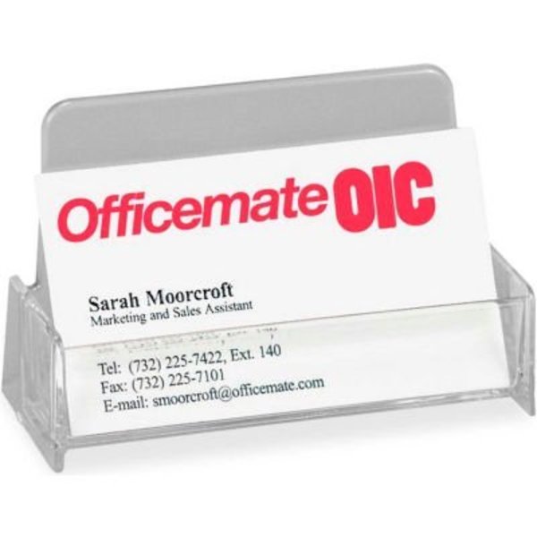 Officemate International Officemate¬Æ Broad Base Business Card Holder, Plastic, Clear 97832